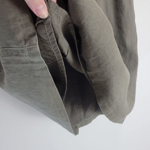 NoaāNoaā100%āLinenĀ KhakiāGreenāSkirt - Picture 7 of 10